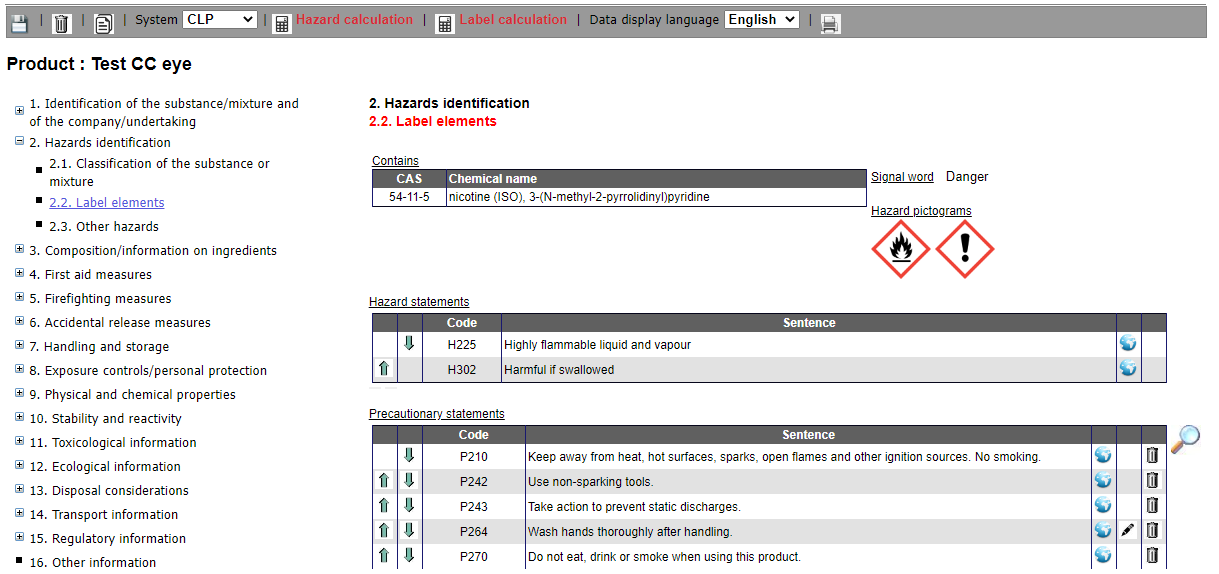 CLP GHS regulatory monitoring for SDS (MSDS) authoring